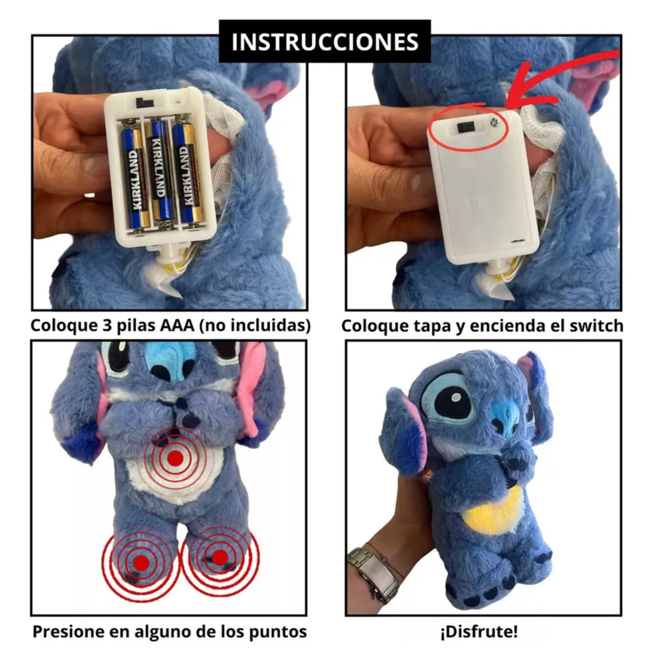 PELUCHE STITCH  RESPIRA 🧸